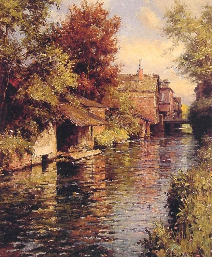 Louis Aston Knight Sunny Afternoon on the Canal